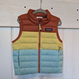 Patagonia 2T Down Sweater Vest in "Burl Red"